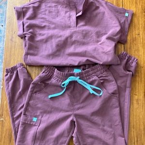 Purple Women's Scrub Set